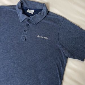 Columbia Blue Polo Men Size Small